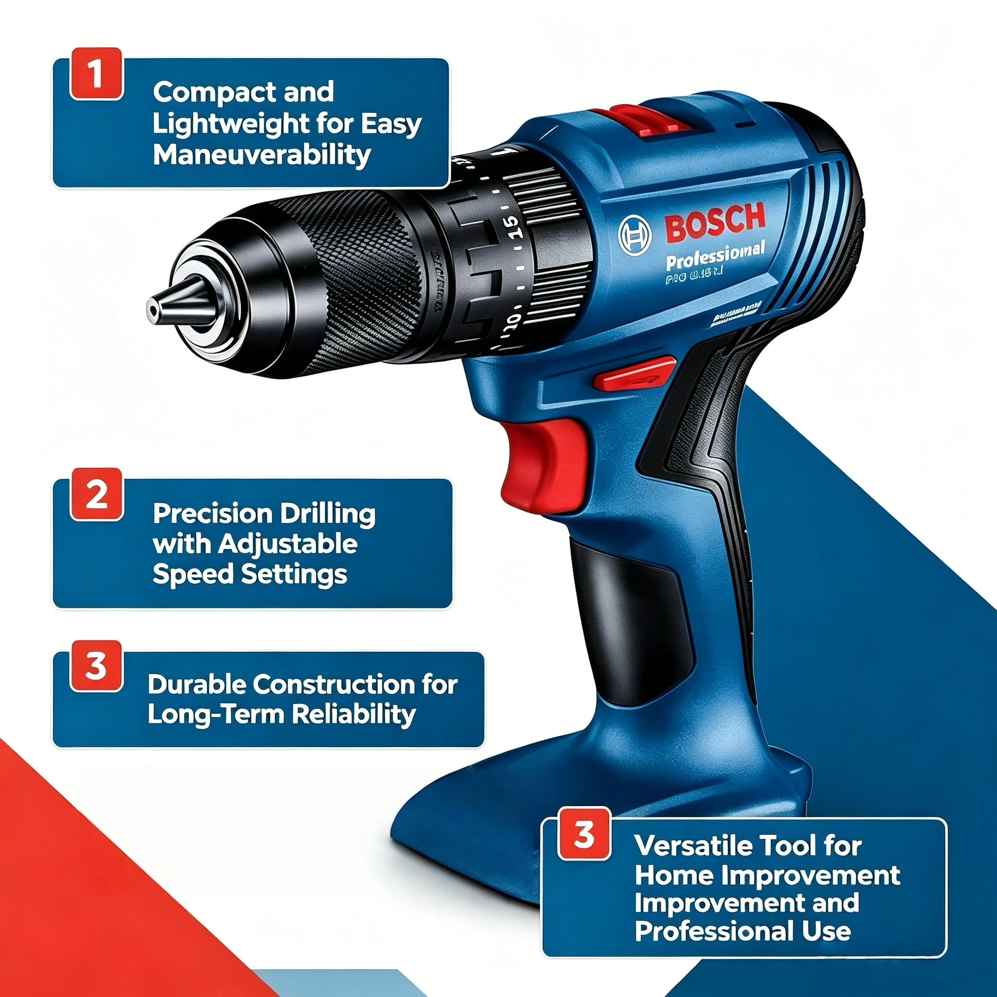 Taladro de impacto inalámbrico - Bosch Drill Gsb 18V reseña y precio